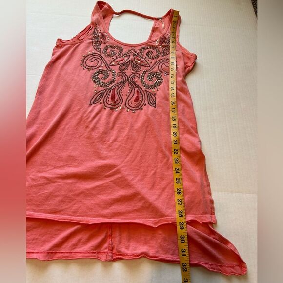 Free People Embroidered Sleeveless Mini Dress Tunic Coverup Top Size XS - Picture 2 of 10